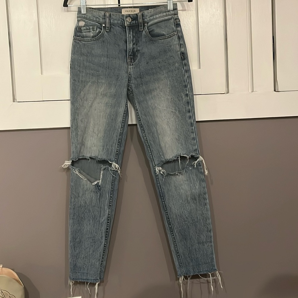 Ripped denim jeans